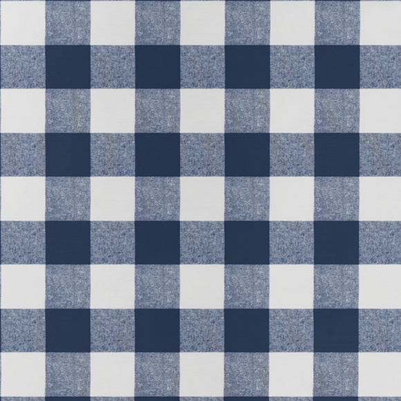 White & Blue Buffalo Check 2pc. Set - Picture 3 of 3